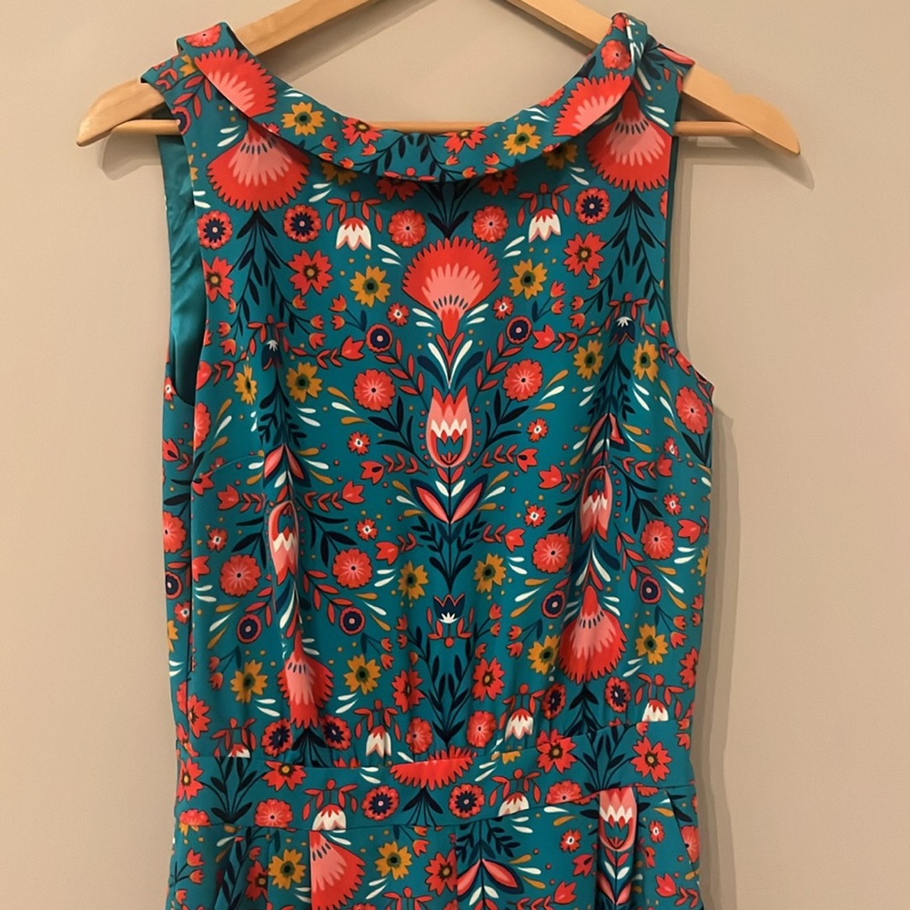 Boden “Carnival Print” Clarissa Jumpsuit, Size 4 - Picture 3 of 8